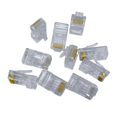 AMP CAT 6E UTP Plug Connector CAT 6 Plastic RJ45 Plug 10 Pcs per Order