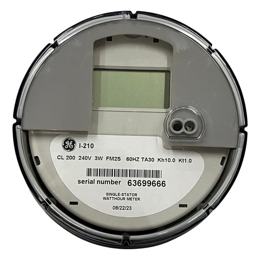GE & Aclara I210 Digital KWH Meter Single Phase 3 Wire FM2S I210(3W)CL200