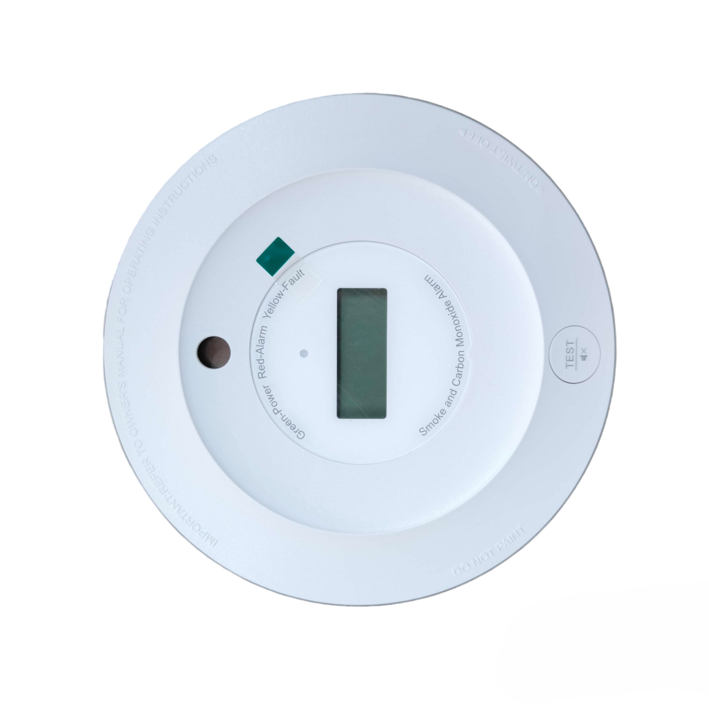 Aegislink Smoke Alarm with Carbon Monoxide detector in white for home safety monitoring