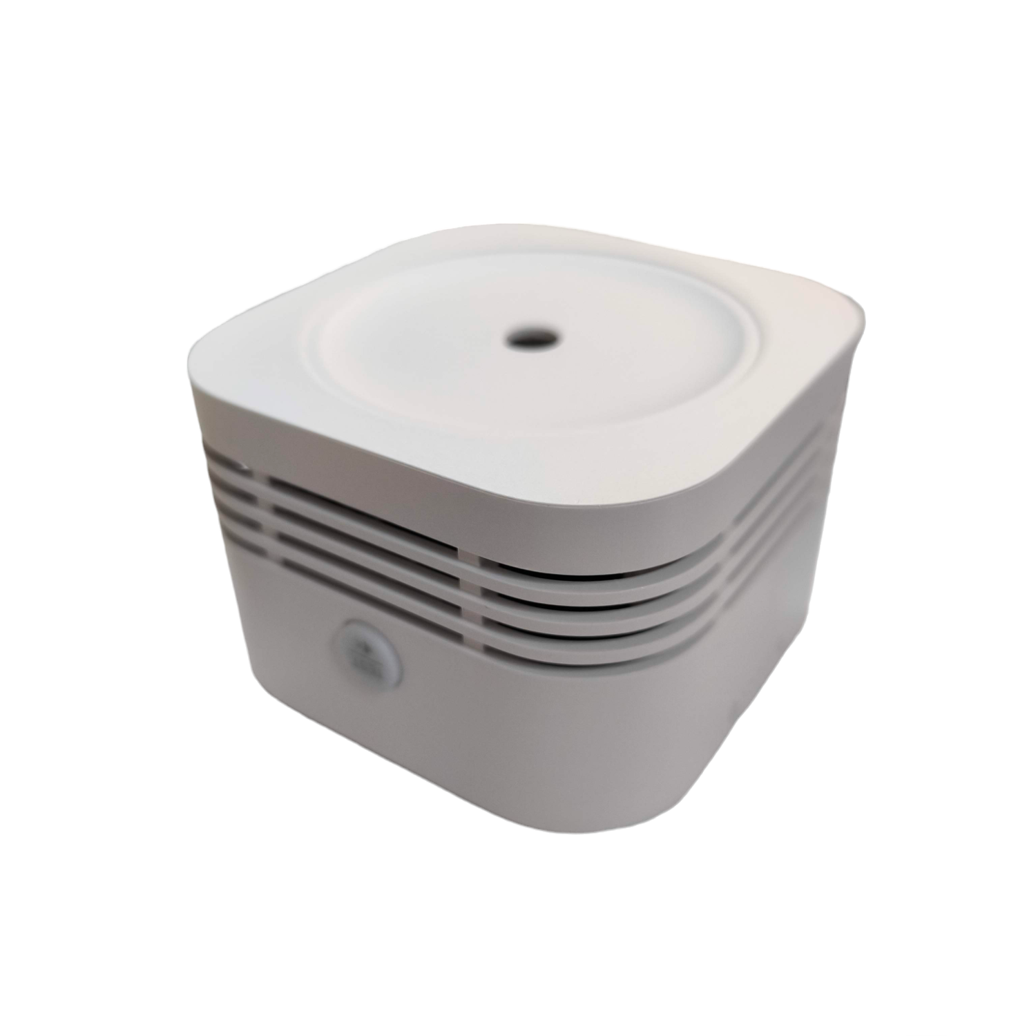 Aegislink wireless interlinked smoke alarm with compact white design for home safety