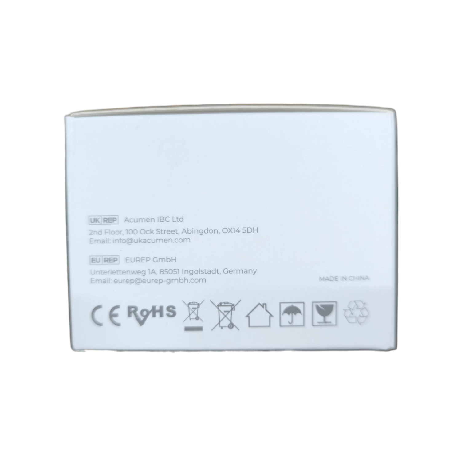 Aegislink wireless interlinked smoke alarm packaging box with safety and certification symbols
