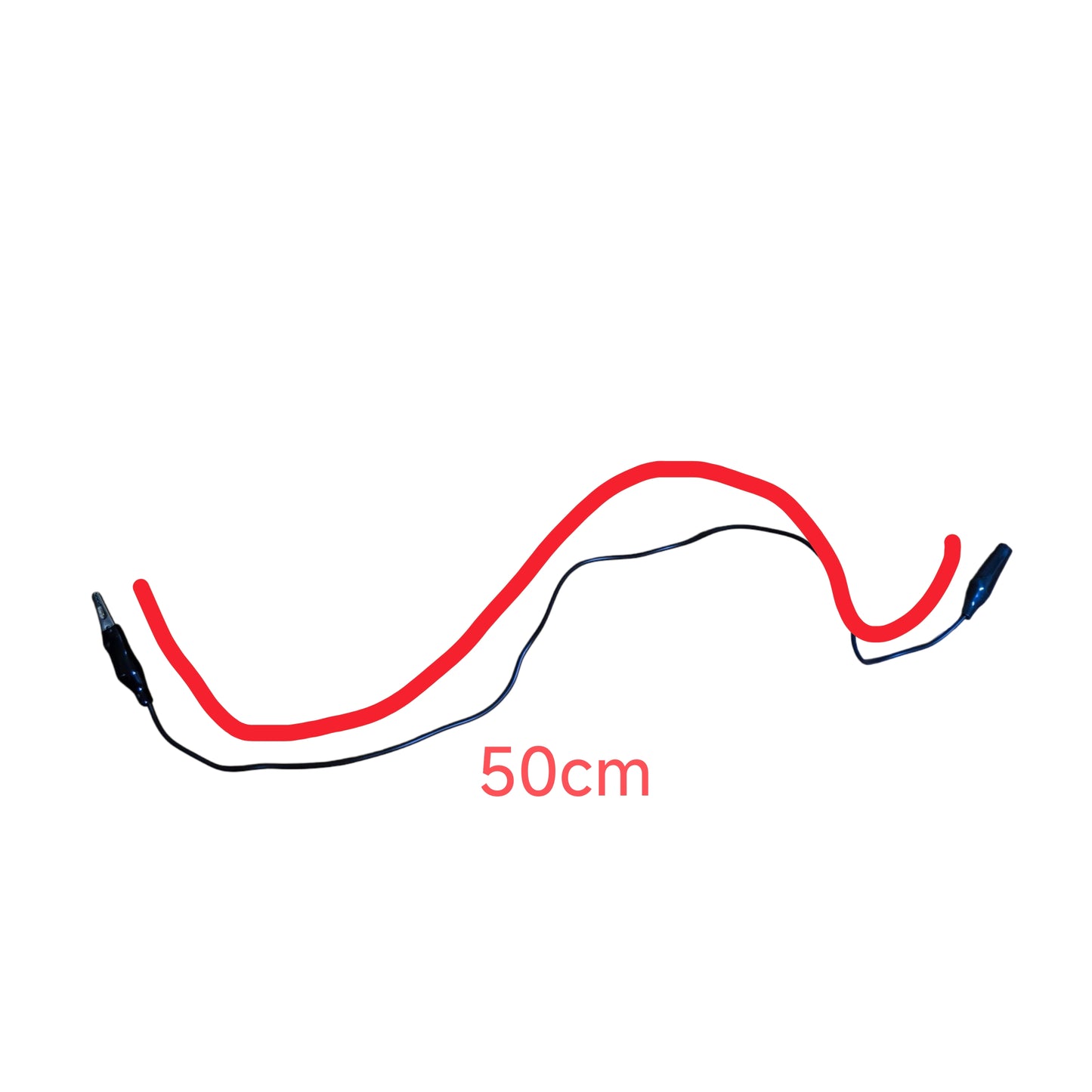 Alligator Clip with 0.25mm AWG 26 Wire 0.5Meter Available in Black and White