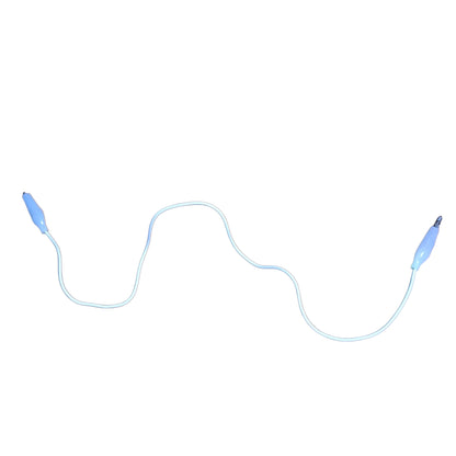 Alligator Clip with 0.25mm AWG 26 Wire 0.5Meter Available in Black and White
