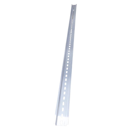 Metal shelf bracket on a white background
