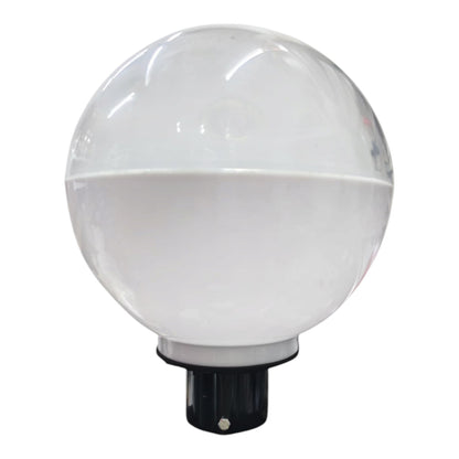A spherical LED globe light with a frosted white glass dome and a black bayonet-style base, shown against a plain white background.