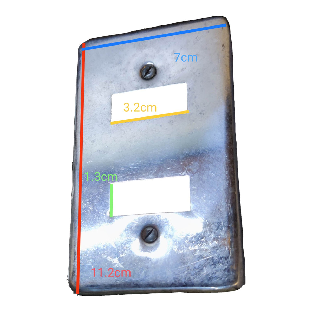 Amco 2 Gang Metal Plate Cover for Classic Type Wiring Devices 2GANGMAMCO I Electx Electrical Supply