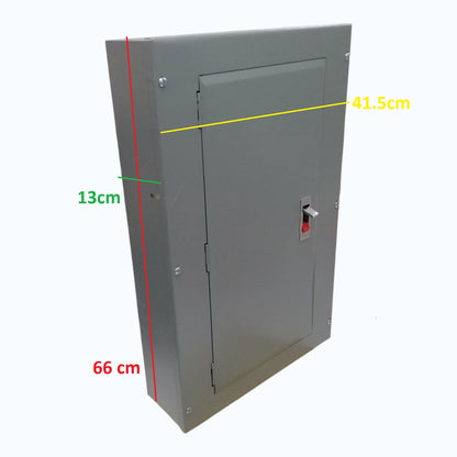 America 12 Branches Panel Board TQD Main 2 Pole For 2 Pole Bolt On Circuit Breaker Surface Type Mounting Distribution Panel