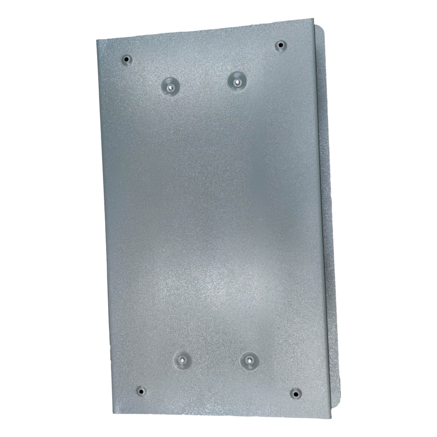 Metallic rectangular panel with circular cutouts on a white background America 8X8 Panel Board 14 Branches 16 Holes Distribution Panel For 2 Pole Plug In Circuit Breaker Flush Mounted Type Electx Electrical Supply