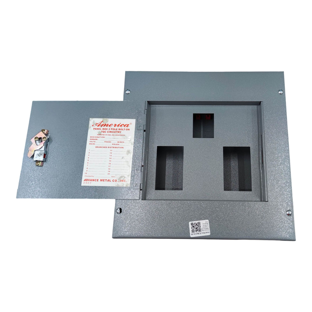 America Panel Board 2 Pole Bolt on TQC Center Main 4 Branches 2 Pole TQC Bolt on Circuit Breakers AMPBTQ4B2P I Electx Electrical Supply