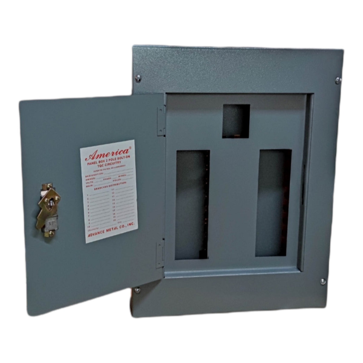 America Panel Board 2 Pole Bolt on TQC Center Main 8 Branches 2 Pole Bolt on for Bolt On type Breakers AMPBTQC8B2P I Electx Electrical Supply