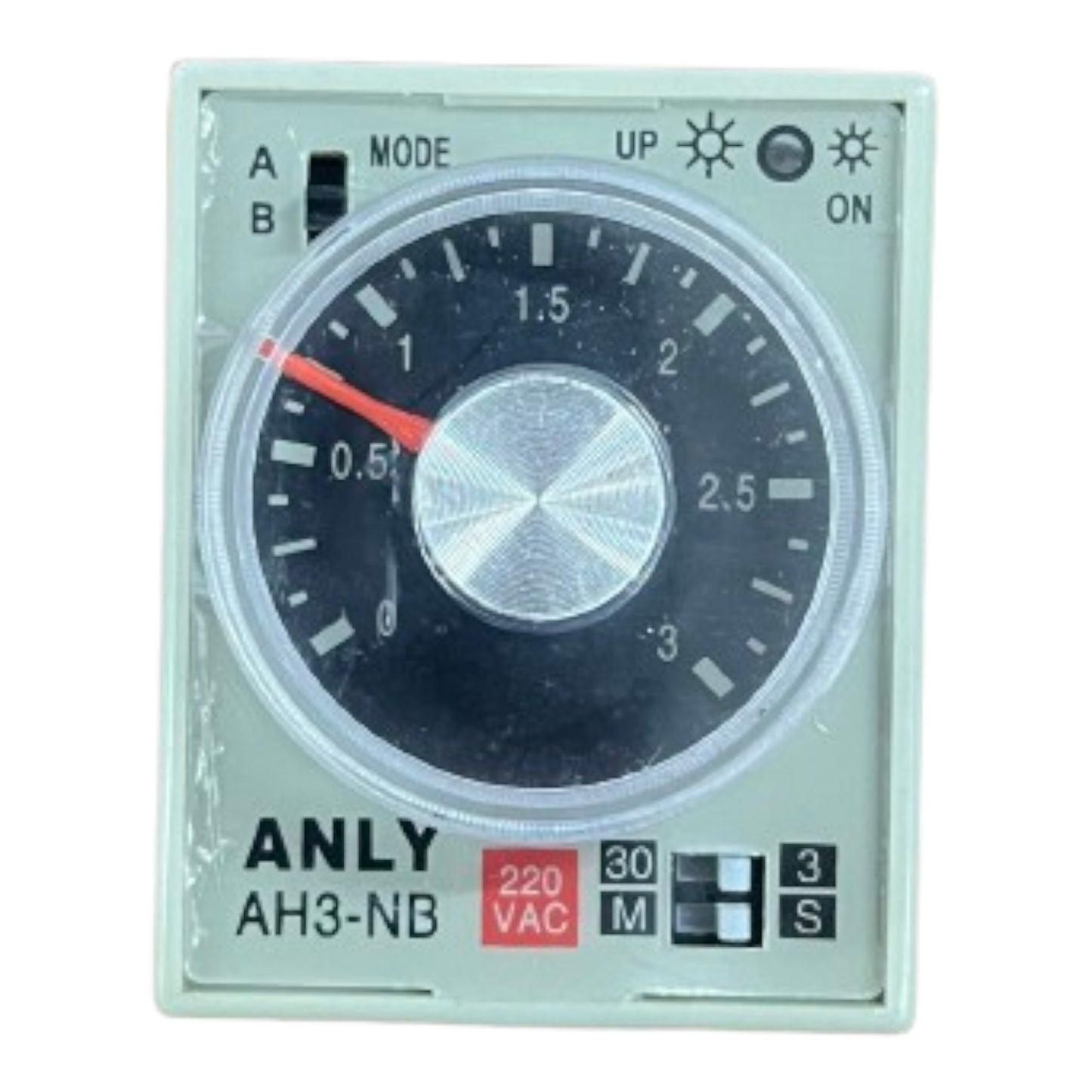 Anly Analogue Timer Relay AH3NB 5A 220V Multi Settings 8 Pins 3 Secs, 3 Mins to 30 Secs or 30 Mins Electx Electrical Supply