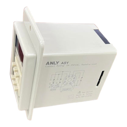 White electrical component with 'ANLY ASY' branding on a white background