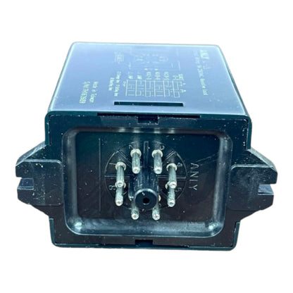 Electrical component with connectors on a white background