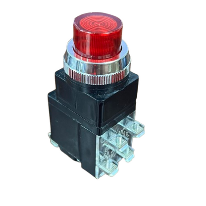 Auspicious 220V Red Illuminated Push Button Transformer Type 220V 30mm