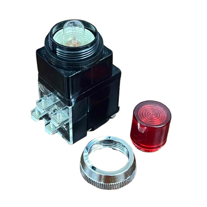Auspicious 220V Red Illuminated Push Button Transformer Type 220V 30mm