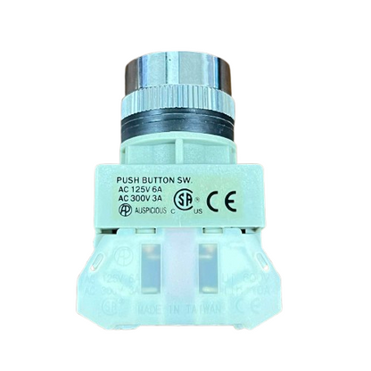 Auspicious 22mm Green Push Button Switch 3A 220V 1NO 1NC
