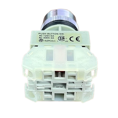 Auspicious 22mm Green Push Button Switch 3A 220V 1NO 1NC