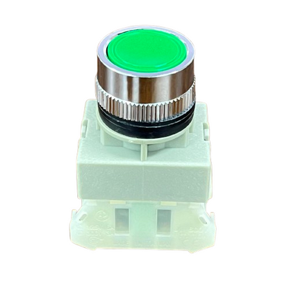 Auspicious 22mm Green Push Button Switch 3A 220V 1NO 1NC