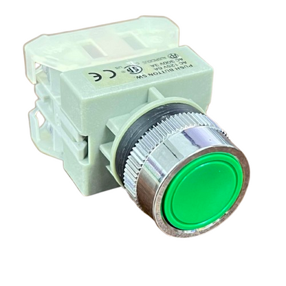 Auspicious 22mm Green Push Button Switch 3A 220V 1NO 1NC