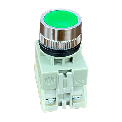 Auspicious 22mm Green Push Button Switch 3A 220V 1NO 1NC