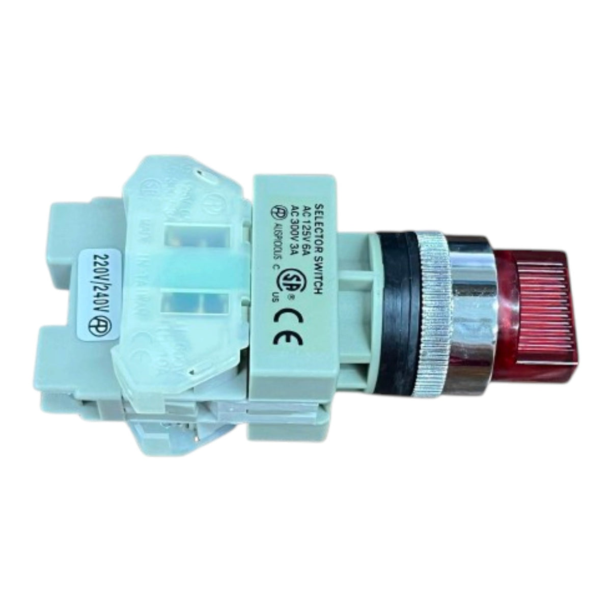 Auspicious 22mm Illuminated Selector Switch Red 3 Position 3A 220V NISS-223R Electx Electrical Supply