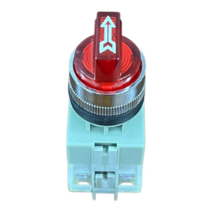 Auspicious 22mm Illuminated Selector Switch Red 3 Position 3A 220V NISS-223R Electx Electrical Supply