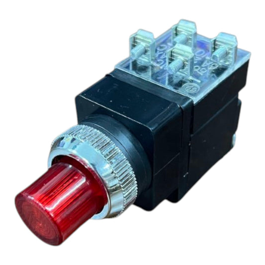 Auspicious 25mm Illuminated Push Button Switch With Indicator 220V LPBT25R Electx Electrical Supply