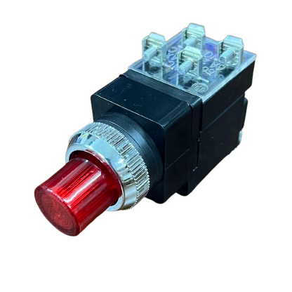 Auspicious 25mm Illuminated Push Button Switch With Indicator 220V LPBT25R