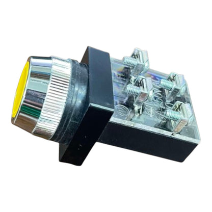 Auspicious 25mm Push Button Switch 3A 220V 2NO+2NC Red Green Yellow PB25 Electx Electrical Supply