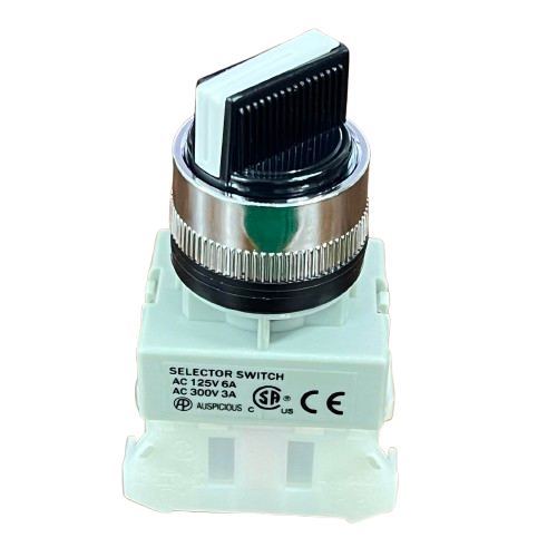 Auspicious 2 Position Selector Switch 22mm 3A 220V AC
