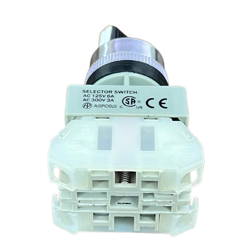 Auspicious 2 Position Selector Switch 22mm 3A 220V AC