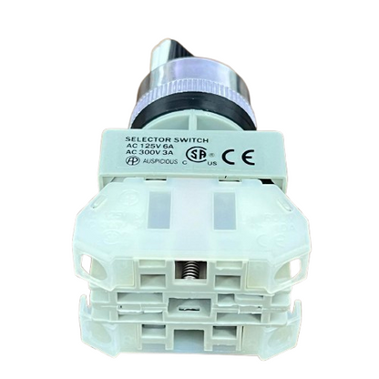 Auspicious 2 Position Selector Switch 22mm 3A 220V AC