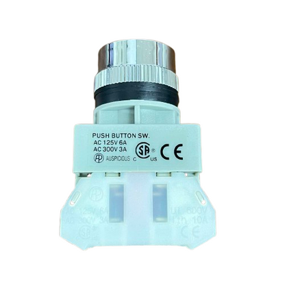 Auspicious 3A 220V Push Button Switch 3A 1NO 1NC Red