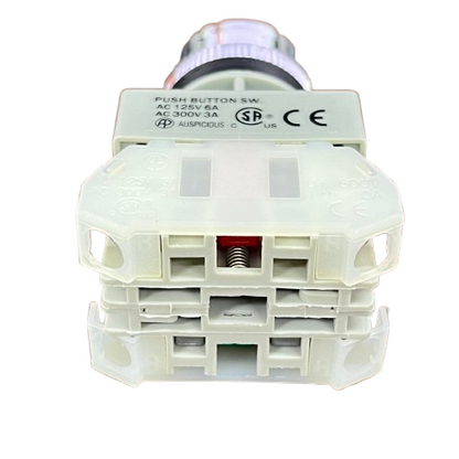 Auspicious 3A 220V Push Button Switch 3A 1NO 1NC Red