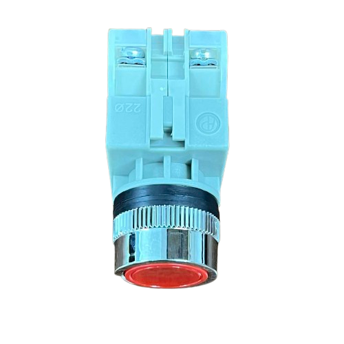 Auspicious 3A 220V Push Button Switch 3A 1NO 1NC Red