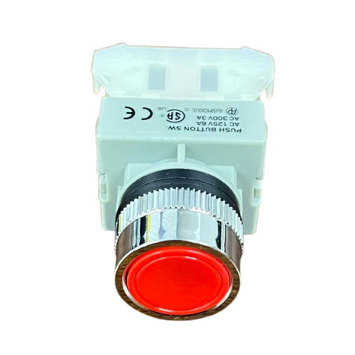 Auspicious 3A 220V Push Button Switch 3A 1NO 1NC Red