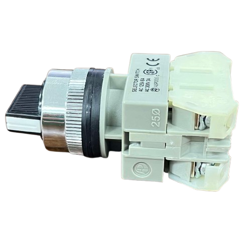 Auspicious 2 Position Selector Switch with Spring Return 1NO 1NC 25mm 3A 220V