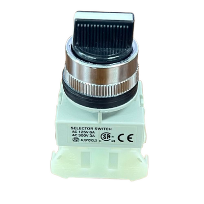 Auspicious 2 Position Selector Switch with Spring Return 1NO 1NC 25mm 3A 220V