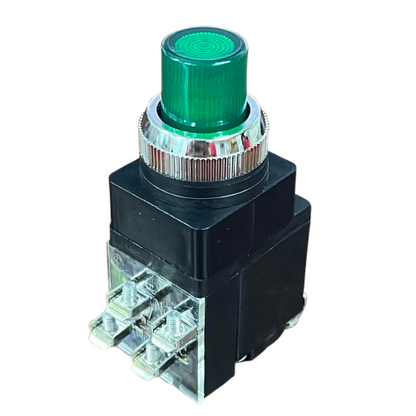 Auspicious Green Illuminated Push Button Switch 25mm LPBT25G