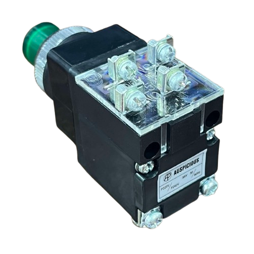 Auspicious Green Illuminated Push Button Switch 25mm LPBT25G