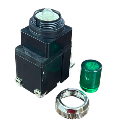 Auspicious Green Illuminated Push Button Switch 25mm LPBT25G