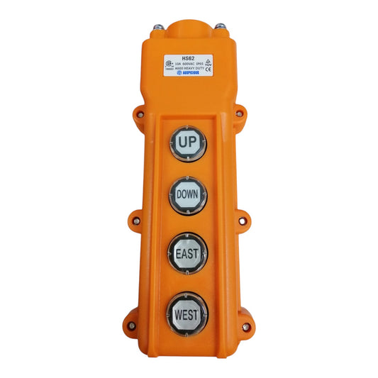 Auspicious Hoist Pushbutton Switch Rainproof 10A 600V Up Down East West H62 Electx Electrical Supply