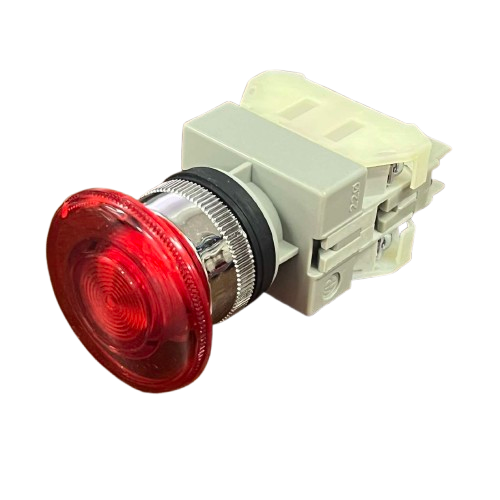 Auspicious Illuminated Emergency Push Button Red 22mm 3A 220V AC