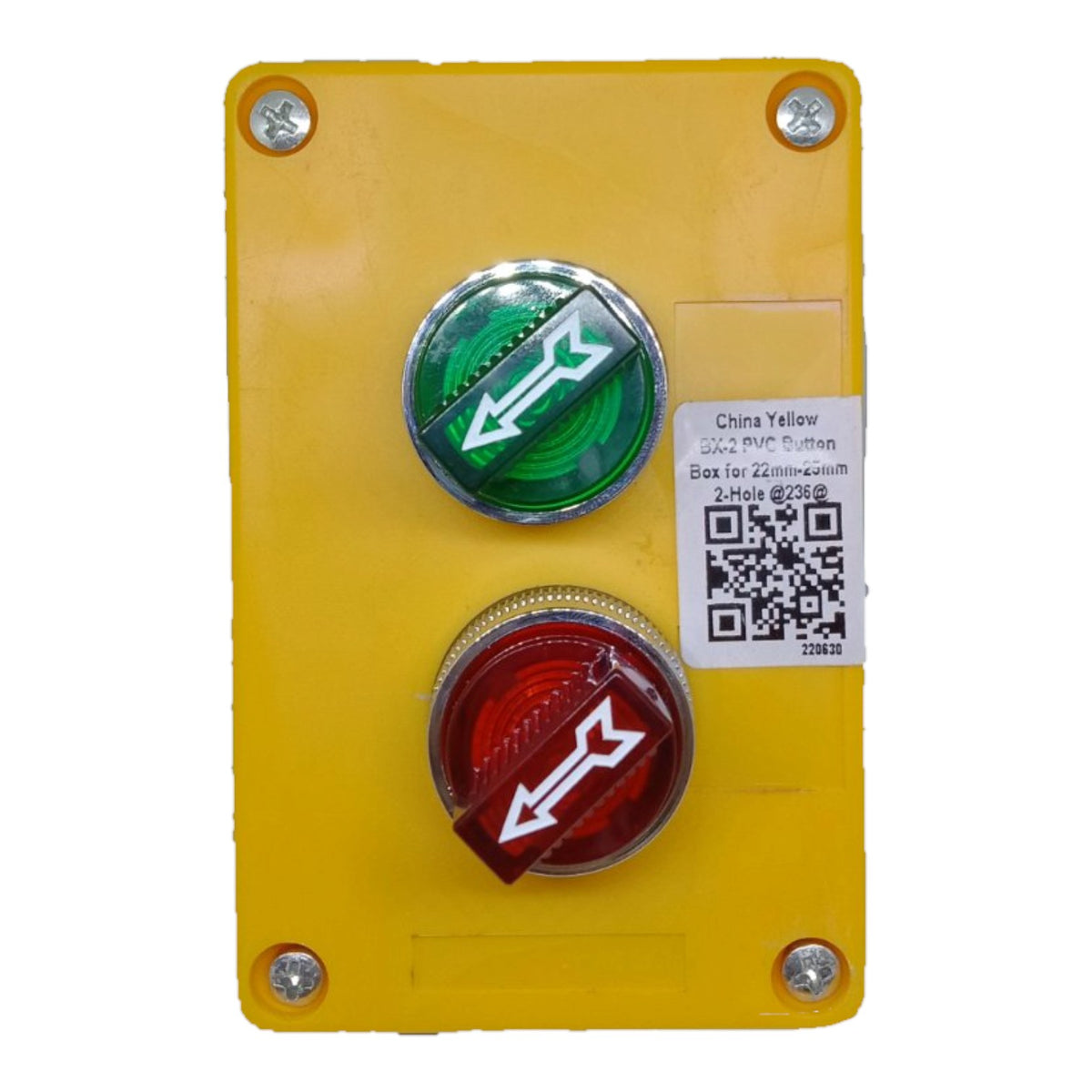 Auspicious 22mm 3A 220V Red/Green Illuminated Selector Switch 3 Position