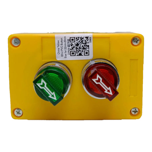 Auspicious Illuminated Selector Switch 22mm 3 Position Green + 2 Position Red 3A 220V with Surface Type Box Electx Electrical Supply