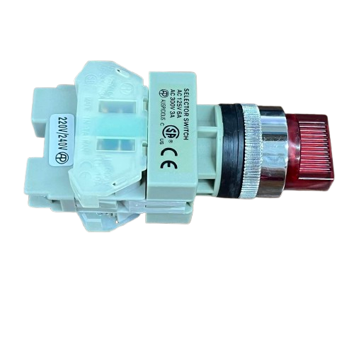 Auspicious 22mm Illuminated Selector Switch Red 3 Position 3A 220V