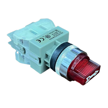 Auspicious 22mm Illuminated Selector Switch Red 3 Position 3A 220V