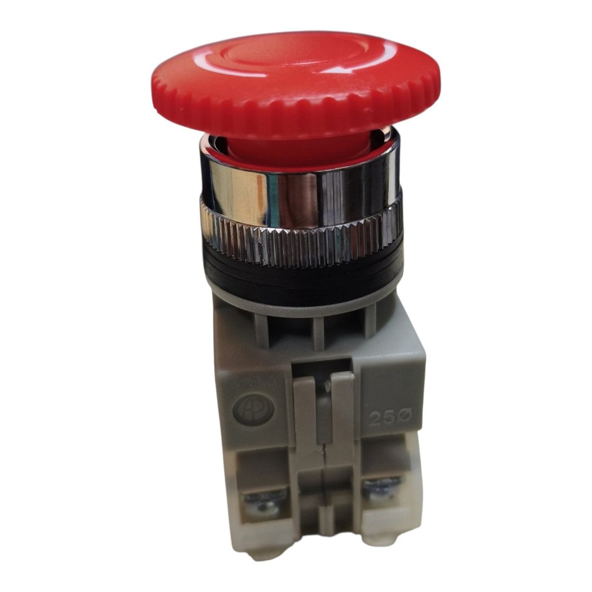 Auspicious Latching Emergency Stop Push Button 25mm Twist to Unlock 3A 220V ALEPB-25 Electx Electrical SUpply
