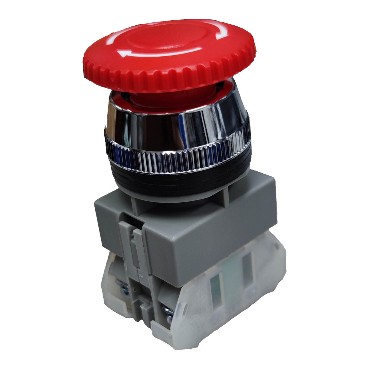 Auspicious Latching Emergency Stop Push Button 30mm Twist to Unlock 3A 220V Electx Electrical Supply