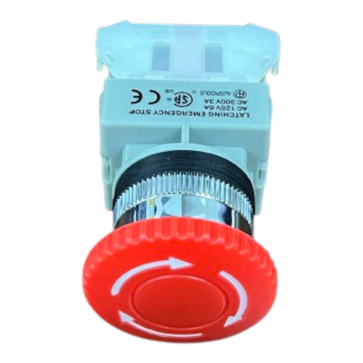 Auspicious Latching Emergency Stop Push Button 30mm Twist to Unlock 3A 220V Electx Electrical Supply
